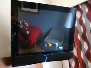 Häng på hotellrummet efter en poetisk dag på Gröndalsskolan i Värnamo